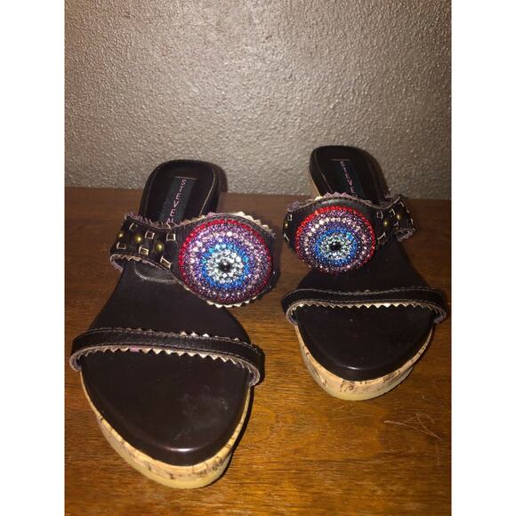 Steven by Steve Madden Rhinestone 3.5" Wedges 6 - Picture 2 of 10